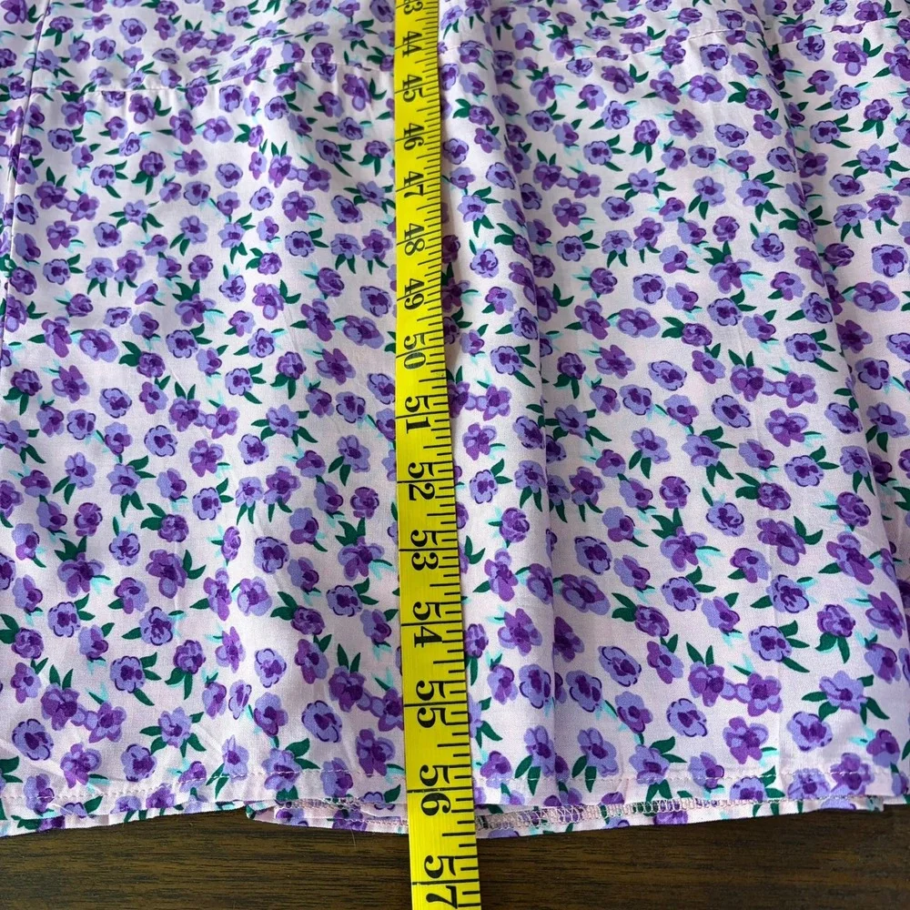 Manydress Womens Floral Maxi Dress Medium Pink Purple Tiered Boho Cottagecore